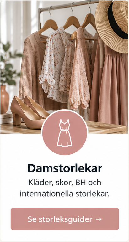 damstorlekar